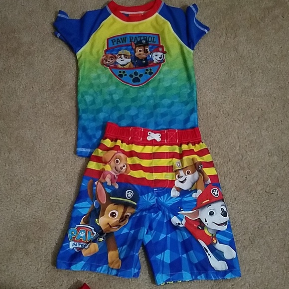 paw patrol swim shirt